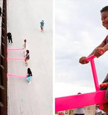 Watch Seesaws Built On Us Mexico Border Let Kids From Both Sides