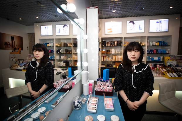 Jessie Jiang, of Amore Beauty at the Strand Arcade, says her business is down by about 80 per cent. Photo / Brett Phibbs