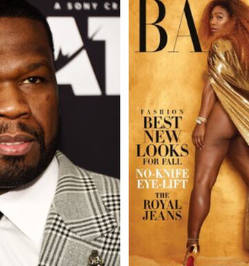 50 Cent Publicly Admires Serena Williams Untouched Magazine Cover Shot Nz Herald