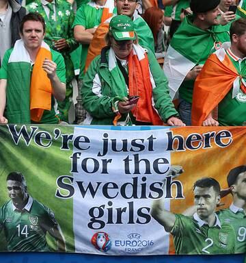 Go Home To Your Sexy Wives Irish Fans Lead The Way At Euro 2016