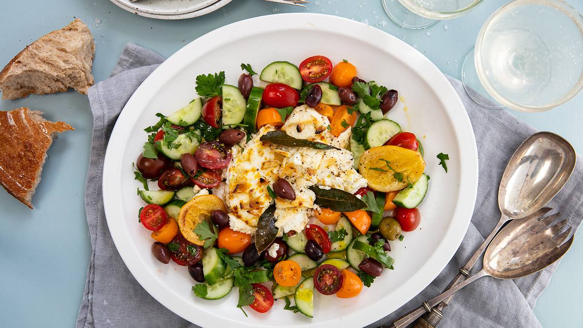 This Greek Salad Recipe Puts Garlic-Baked Feta First - NZ Herald