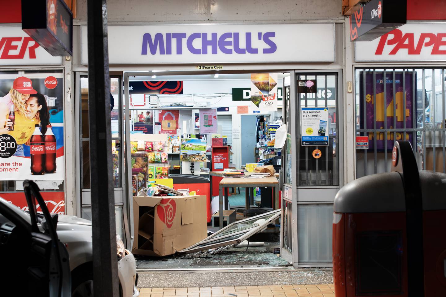 米切尔在诺斯科特的造纸厂遭到突袭。 照片/海登伍德沃德