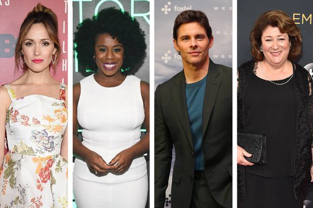 From left: Rose Byrne, Uzo Aduba, James Marsden and Margo Martindale have also been cast in Mrs America. Photos / Getty Images