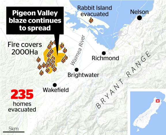 Live: The farmer suspected of sparking Tasman fire 'mortified', say fire  chiefs - NZ Herald