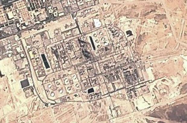 Image from the European Commission's Sentinel-2 satellite shows Saudi Aramco's Abqaiq oil processing facility in Buqyaq, Saudi Arabia. Photo / AP