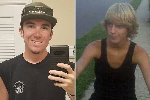 Braden DeMartin, right, 22, and Daniel Foley, left, 23, died in the 6.30am Sunday crash.