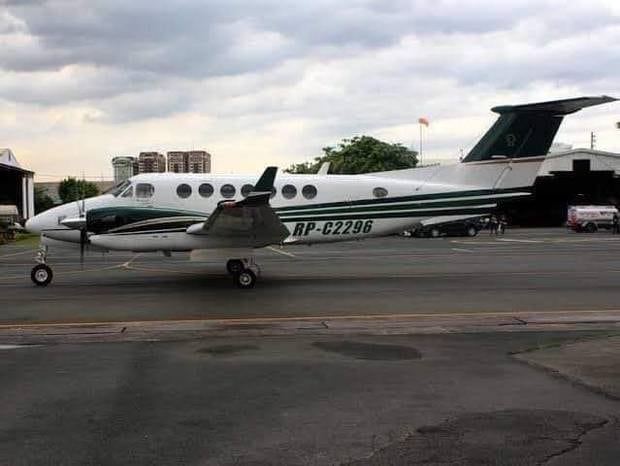 The light plane was pictured before take off at Dipolog City airport enroute to Manila. 