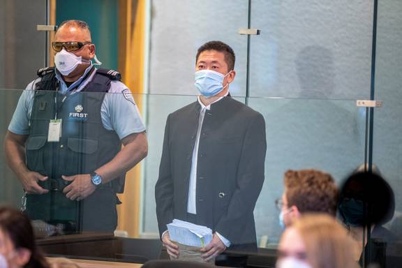 Fang Sun is on trial in the High Court at Auckland, accused of murdering ex-business partner Elizabeth Zhong. Photo / Michael Craig