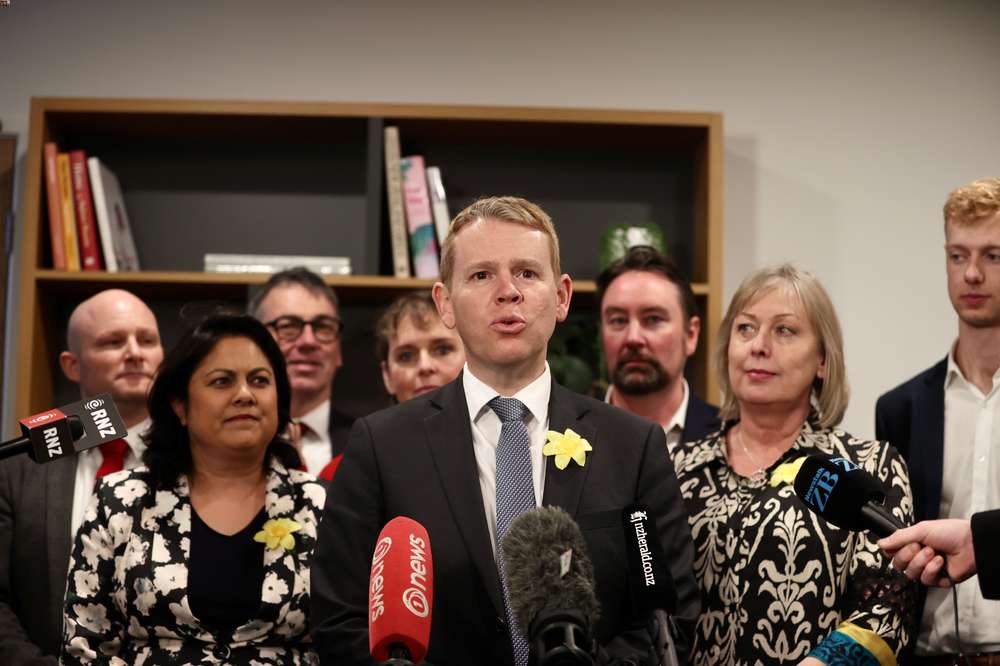 Labour leader Chris Hipkins didn't get a good result in August's 1News Verian poll. Photo / George Heard