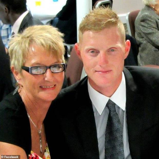 Ben Stokes is pictured with his mother, Deb Stokes. Photo / Facebook