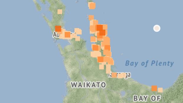 Tonight's earthquake - which struck 130 km northeast of Whangamata - was felt as far away as Great Barrier Island.