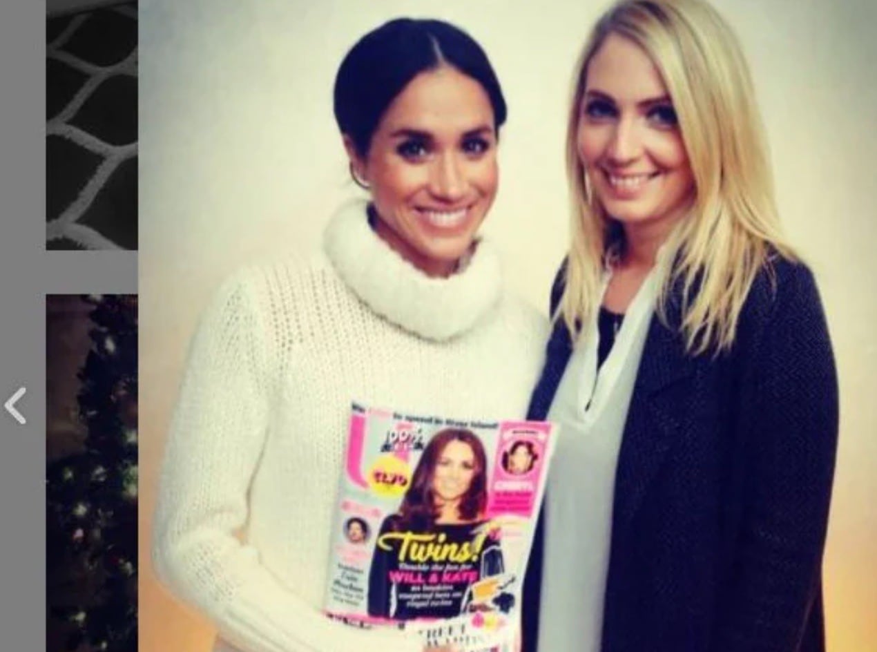 Daniela Elser: Zdjęcie Meghan Markle trzymającej okładkę magazynu Kate ujawnia podejrzenia