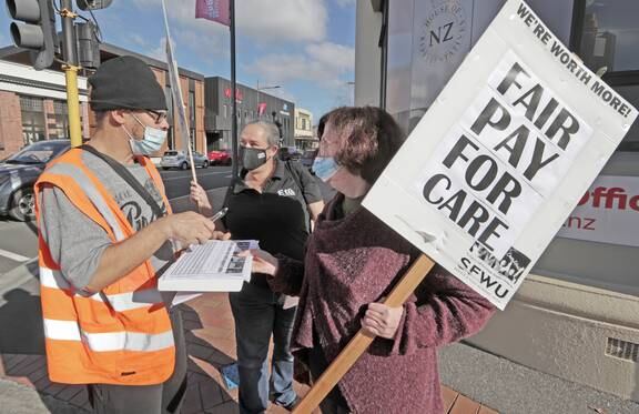 Hawke's Bay care workers join nationwide rally for pay equity - NZ Herald