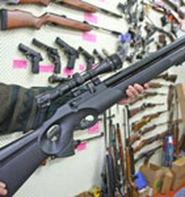 air rifle firing fatal shot