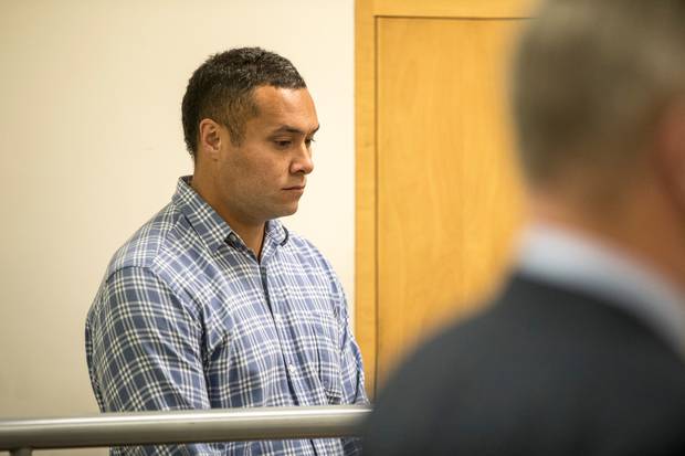 Former police constable Jeremy Malifa, pictured during his sentencing in July 2017. Photo / Michael Craig 