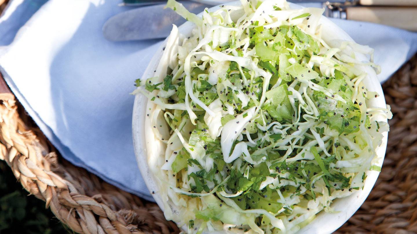 Smoked Cabbage Slaw With Creamy Horseradish Recipe - NYT Cooking