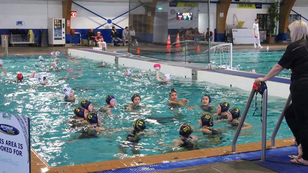 It was all go at the Rotorua Aquatic Centre as teams from all over the North Island competed in the Under-14 Development Tournament. Photo / Supplied