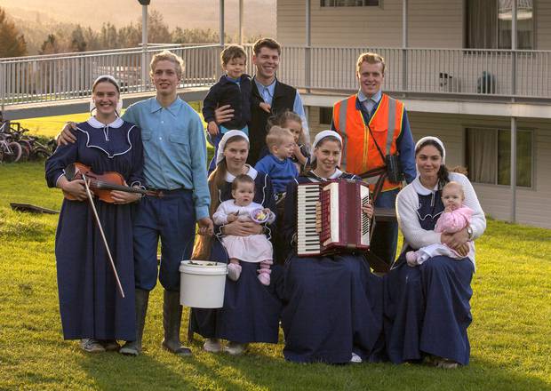 Gloriavale residents in the TVNZ documentary. Photo / Supplied