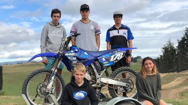 The Whanganui High School contingent at the North Island Championships in Rotorua on Friday. Top left, Alex Luff Scott , Riki Wainhouse, James Rountree. Bottom, Troy Bullock, Ajah Sullivan.