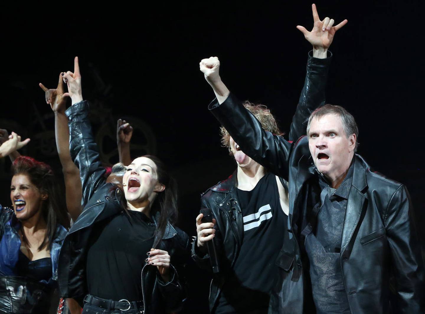 Meat Loaf joins the cast as a special guest as he visits the musical Bat Out Of Hell on Broadway at New York City Centre in 2019. Photo / Getty Images