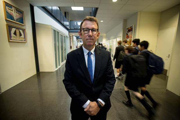 Mt Albert Grammar Headmaster Pat Drumm says testing for staff and students is recommended but not mandatory. Photo / File