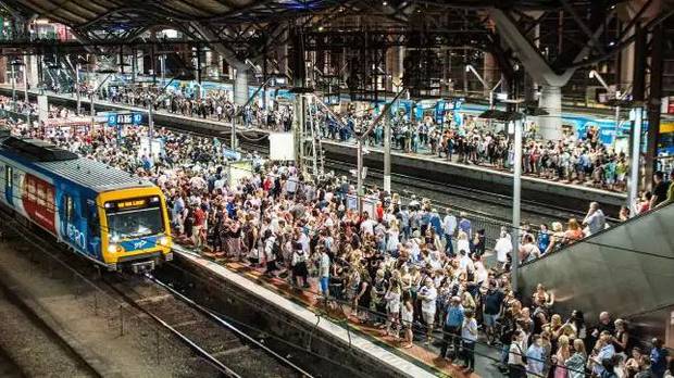Placing obstacles on stations slows people down but speeds up the overall flow of people. Photo / news.com.au