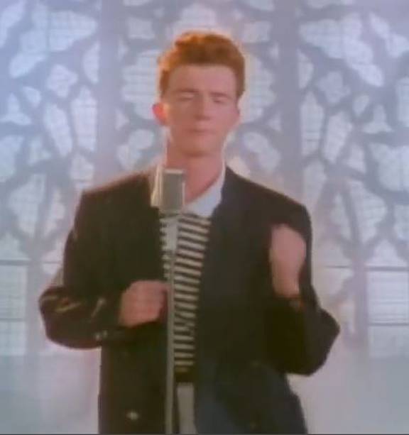 Rick Astley is on a (Rick) roll