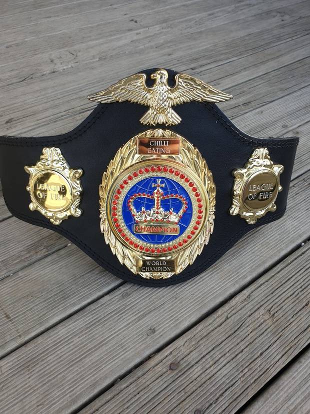 Kiwis will get the chance to complete for the Chilli Eating World Champion belt next year. Photo / Justin Rummel