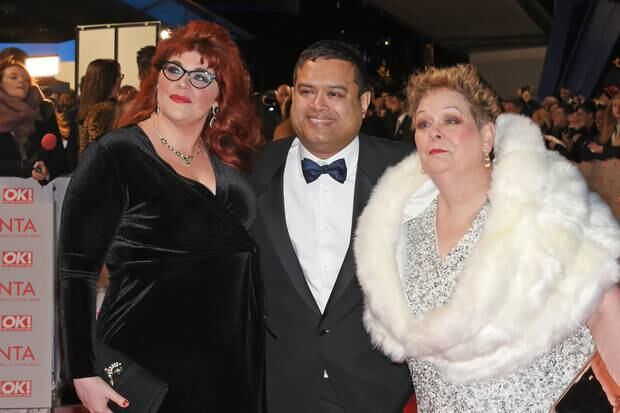 Jenny Ryan, Paul Sinha and Anne Hegerty of The Chase attend the National Television Awards 2018