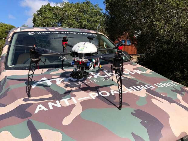 The drone prototype used by anti-poaching units. Photo / Supplied
