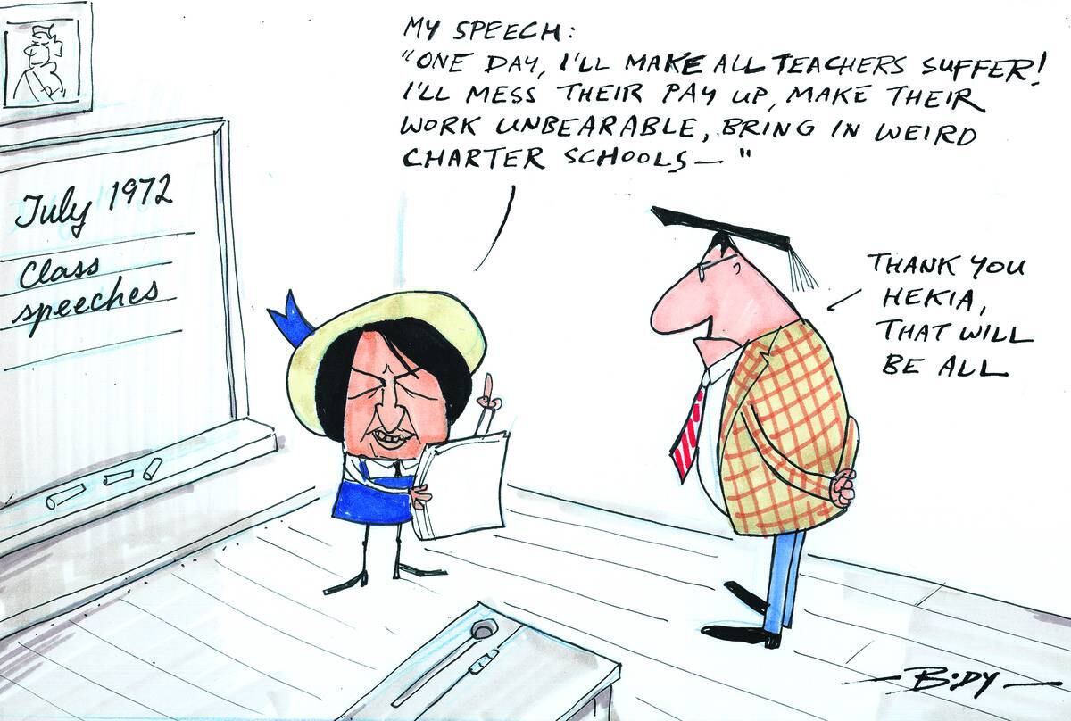Cartoon: Prequel to The Speech - NZ Herald