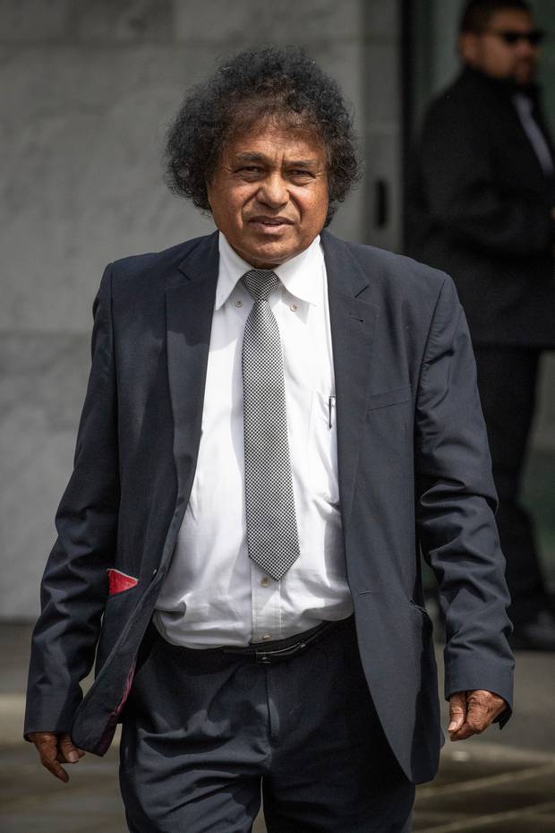 Lawyer Mohammed Idris Hanif outside the Manukau District Court. Photo / Greg Bowker
