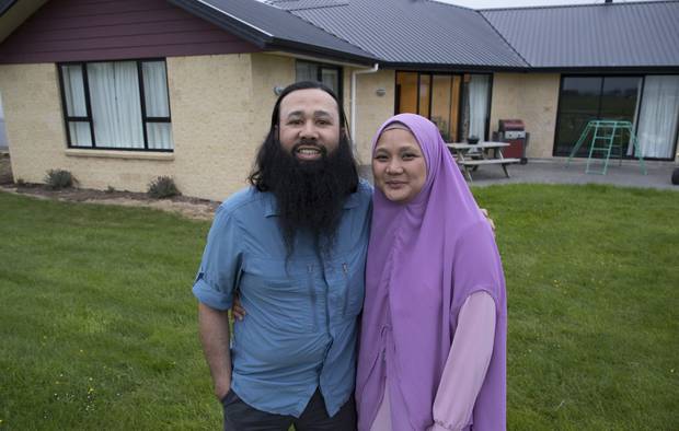 Reza Abdul-Jabbar and his wife Silvia. Picture / Brett Phibbs.