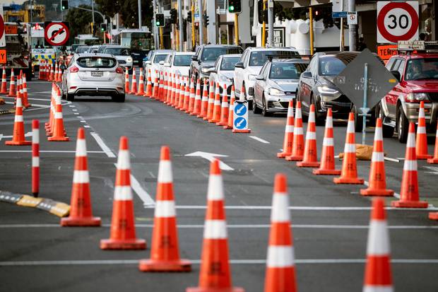 Auckland is earning the nickname 'City of Cones'. Photo / Herald