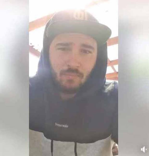 Dillon Lamb recorded a Facebook video calling out Tom Francis. Photo / Facebook.