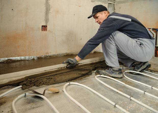 Many options are now available to keep out winter's chill, including radiators. Underfloor heating and heat pumps.