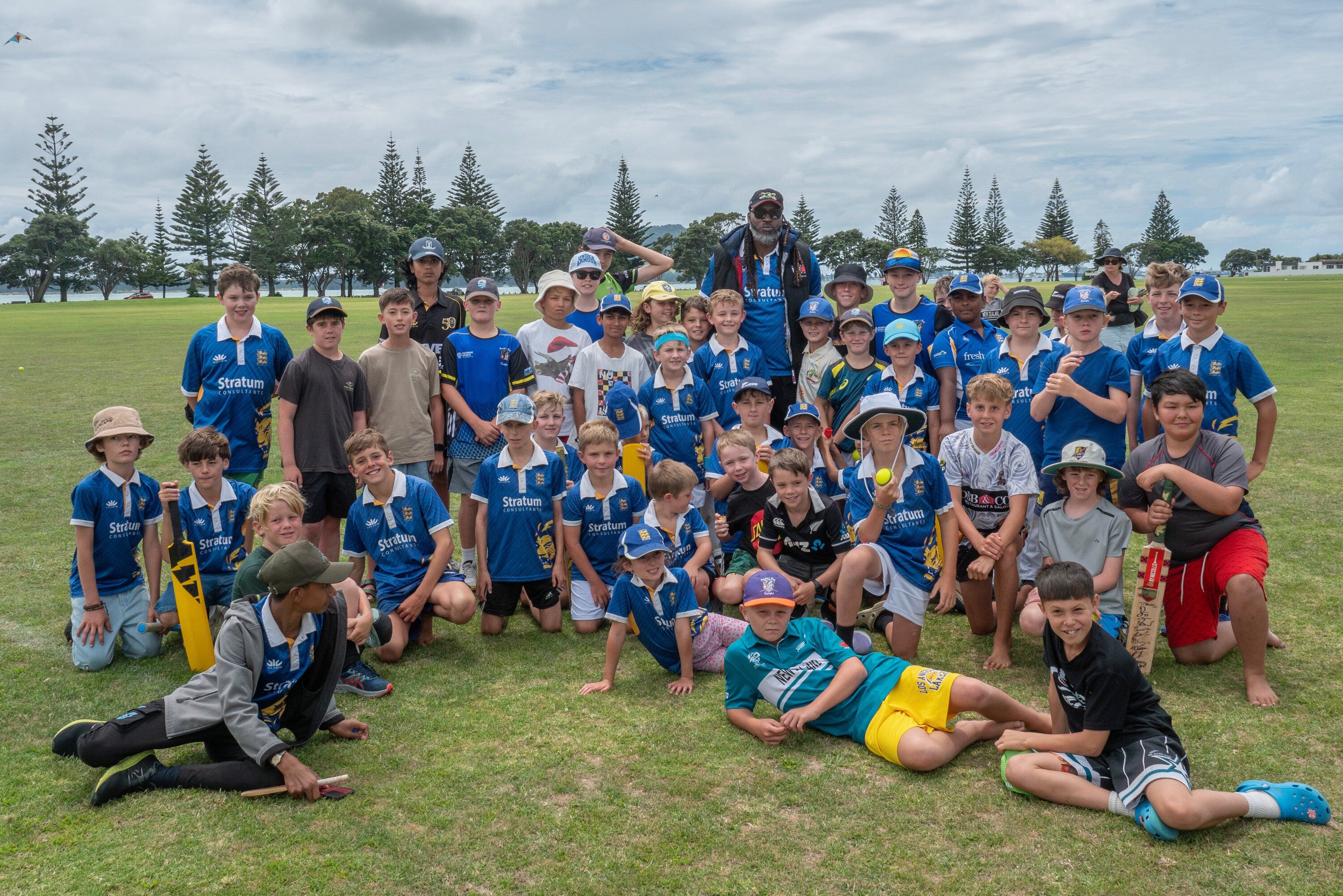 Chris Gayle was at Fergusson Park on Monday, where he hung out, signed autographs and inspired the next generation of cricketers.