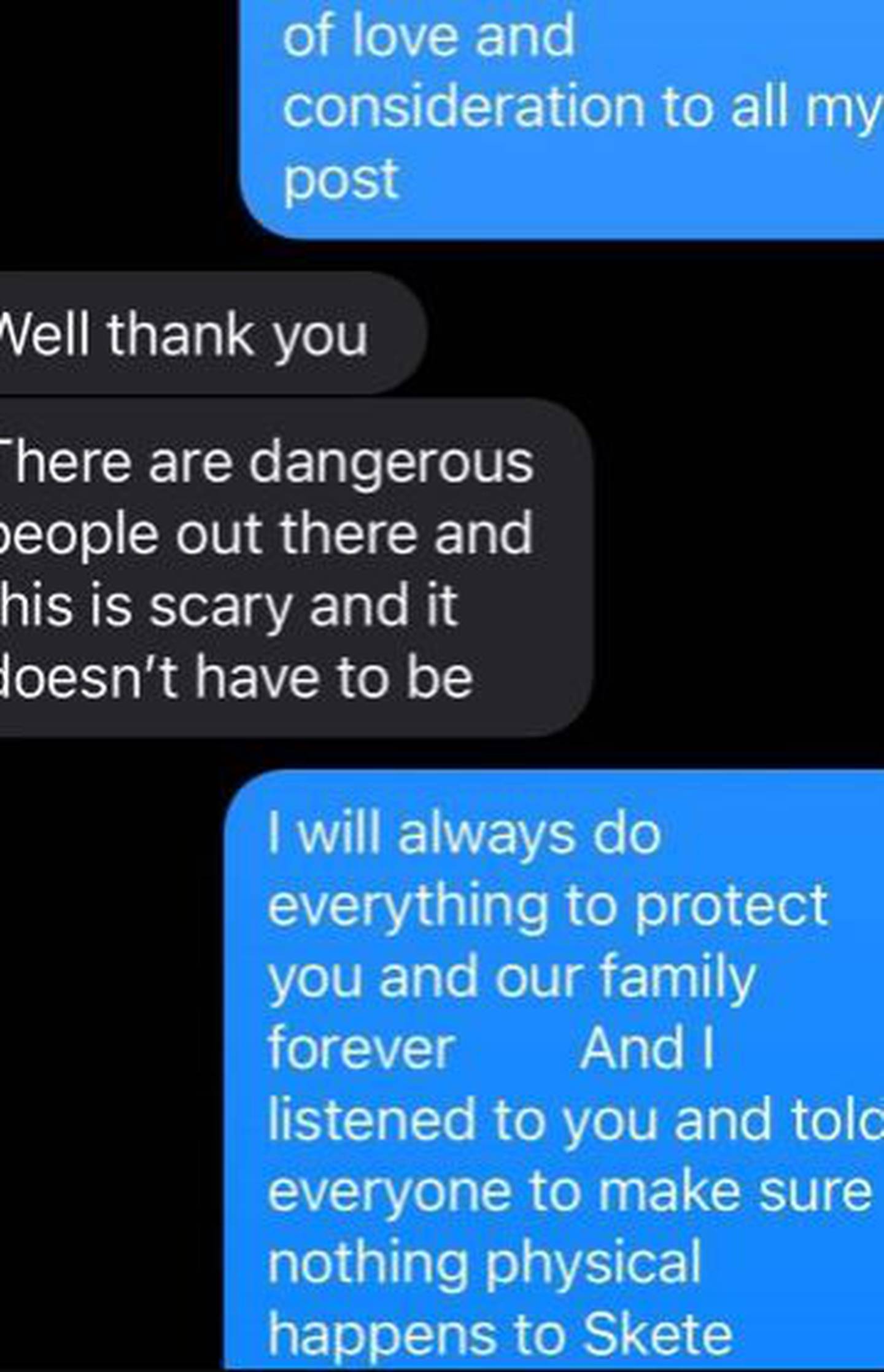 Kanye also shared these follow-up texts. Photo / Supplied