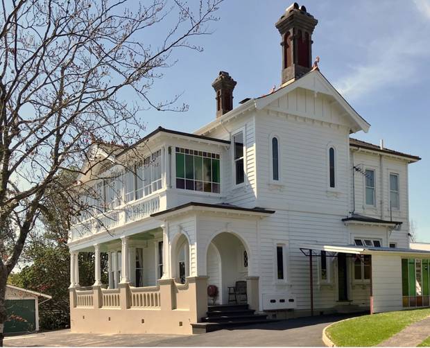 The grand 1910 Craigmore House on 2107sq m of Herne Bay land is another property with no heritage protection. Photo / Supplied