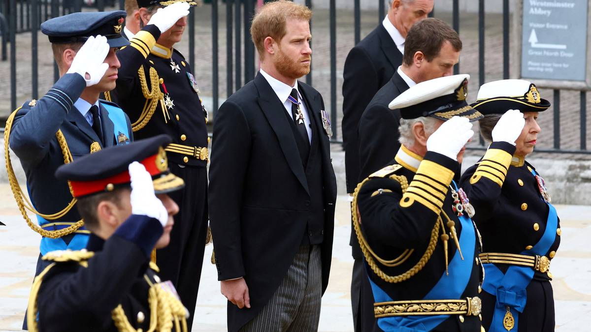 Queen Elizabeth death: Why Prince Harry wasn’t allowed to salute Queen