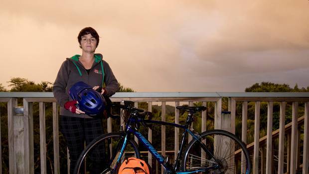 Cyclist and ultra-marathon runner Vicki Woolley was seriously injured after being hit by a car while cycling to work last month. Photo / Dean Purcell 