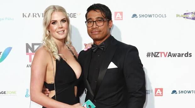 Lizz Sadler and Pua Magasiva at The New Zealand Television Awards at SkyCity in late 2017. Photo / Norrie Montgomery