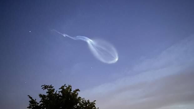 Many North Islanders spotted the unusual object in the sky which turned out to be a Rocket Lab launch. Photo / Supplied