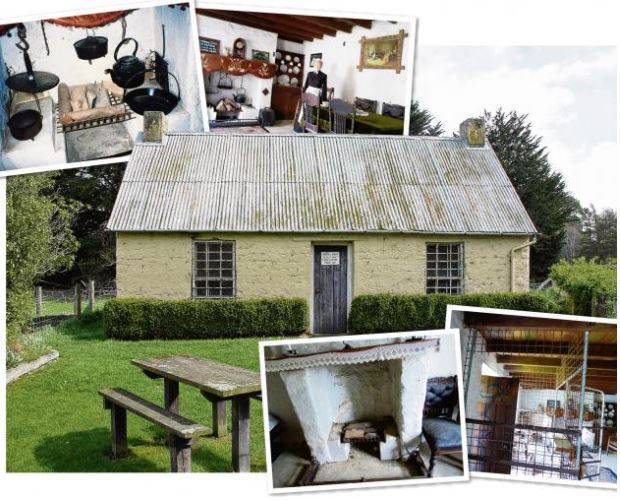 Cast-iron items from the kitchen (above) were taken in the theft leaving it bare (below). Photos / ODT