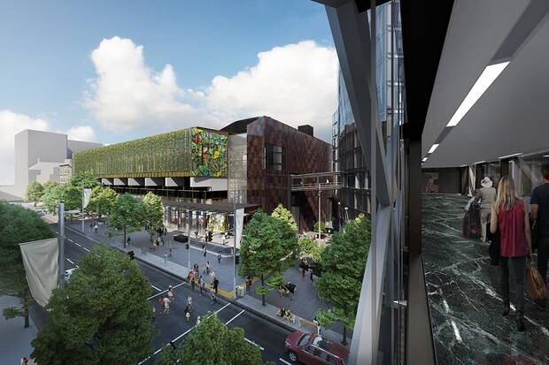 Game-changer: plans show how the centre will alter Auckland's streetscape. Photo/supplied