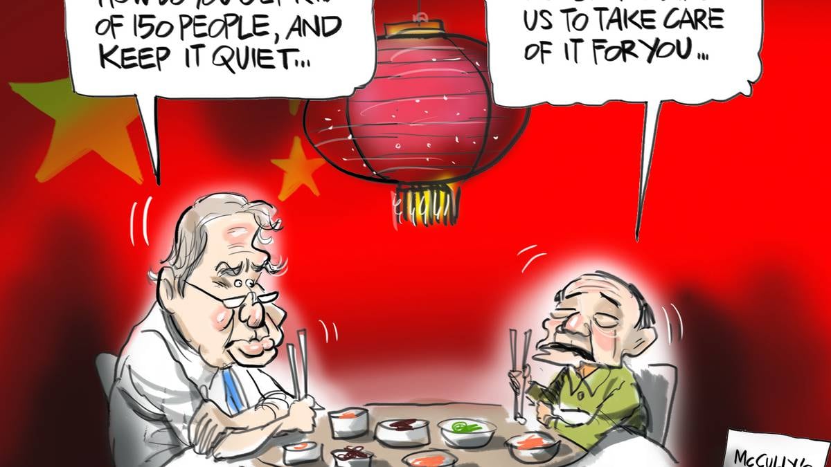 Cartoon: McCully's bilateral talks in China - NZ Herald
