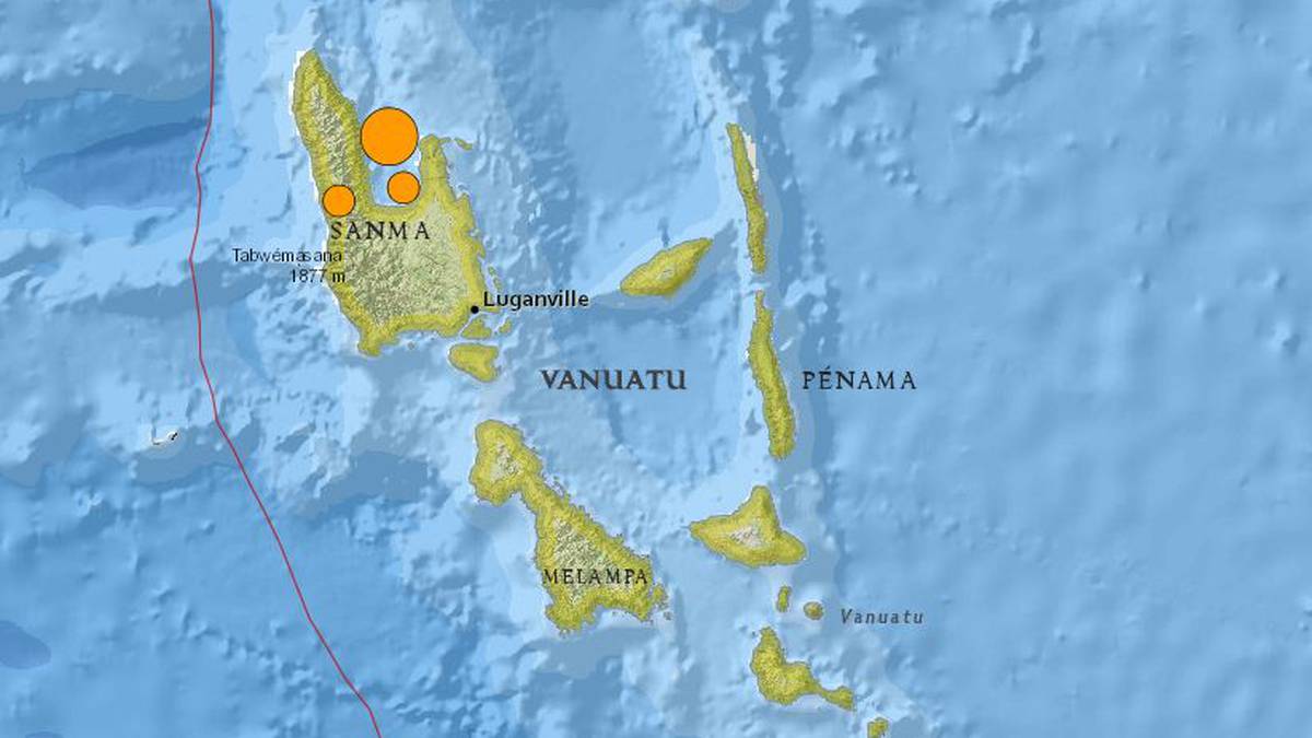 Magnitude 7.2 earthquake strikes Vanuatu, triggering a tsunami warning