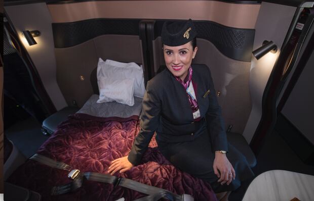 Qatar Airways won the award for best Business Class seat. Photo / Greg Bowker