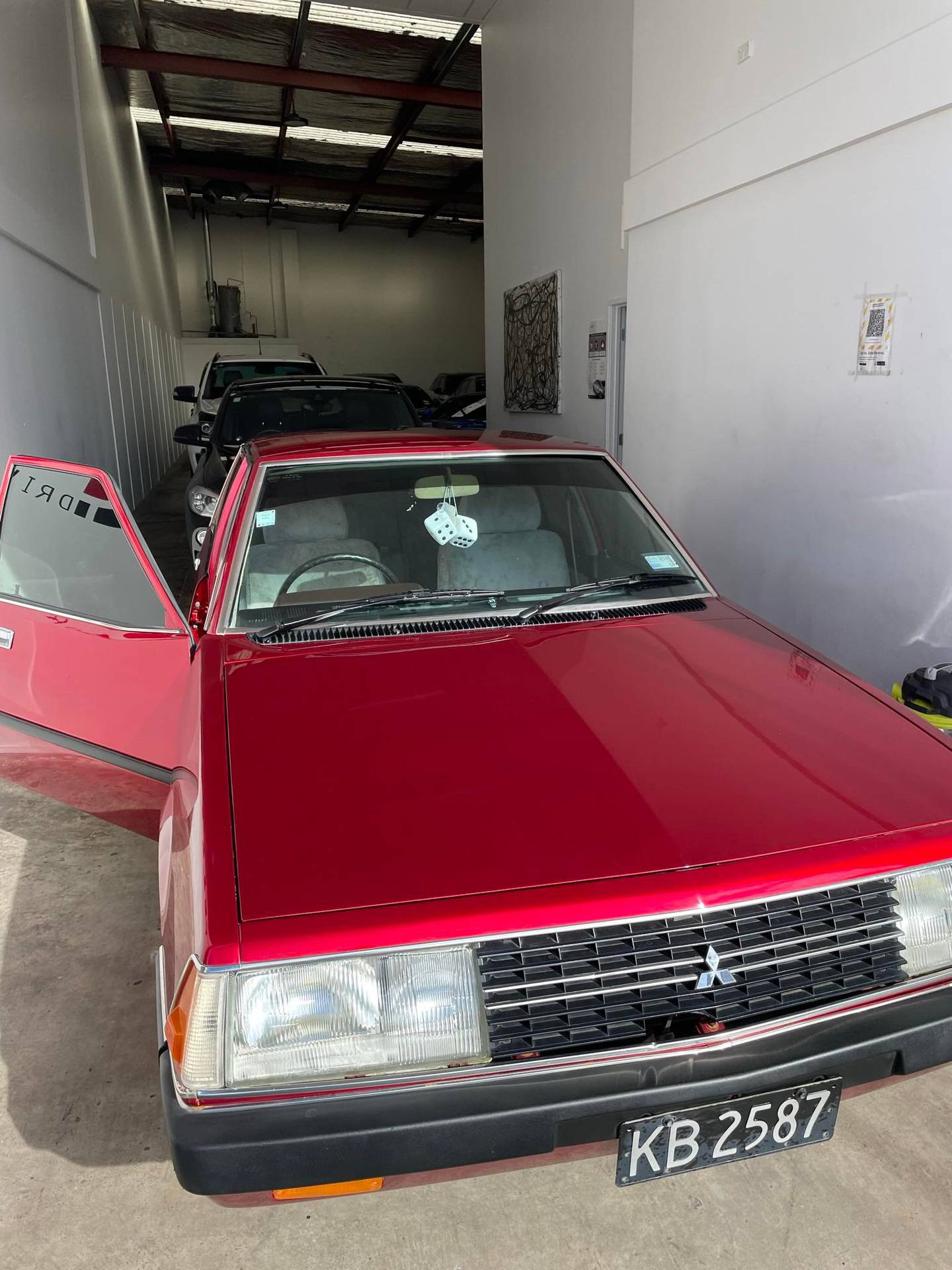 Logan Wilson-Bryant's rare 42-year-old Mitsubishi Sigma was stolen outside his apartment six hours after arriving home with his new purchase. Photo / Supplied