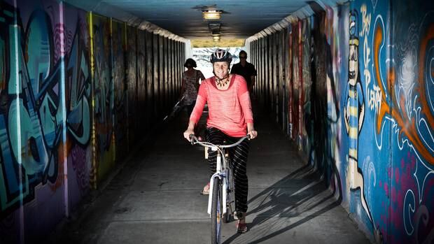 Bike Mount's Heidi Hughes launched a peitition to keep the Bayfair underpass for cyclists. NZTA have just confirmed good news for her and other cyclists. Photo / file